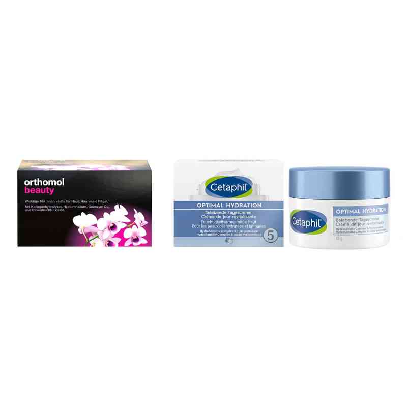 Orthomol Beauty (30 stk) + Cetaphil Optimal Hydration (48 g) 1 Set von  PZN 08102897