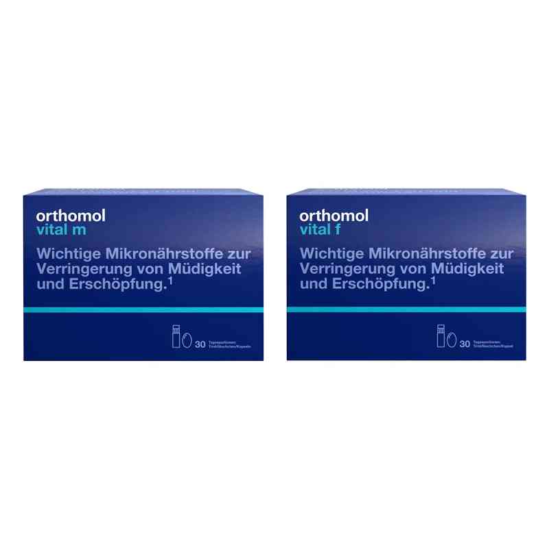 Orthomol Vital m + Orthomol Vital f Trinkfläschchen/kapsel 1 Set von  PZN 08104345