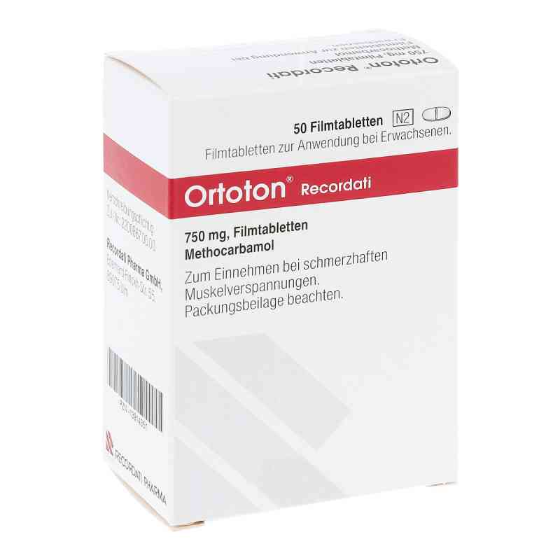 Ortoton Recordati 750 mg Filmtabletten 50 stk von Recordati Pharma GmbH PZN 13914351