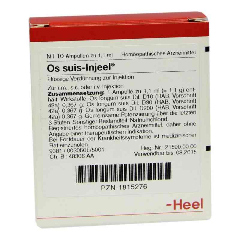 Os Suis Injeel Ampullen 10 stk von Biologische Heilmittel Heel GmbH PZN 01815276
