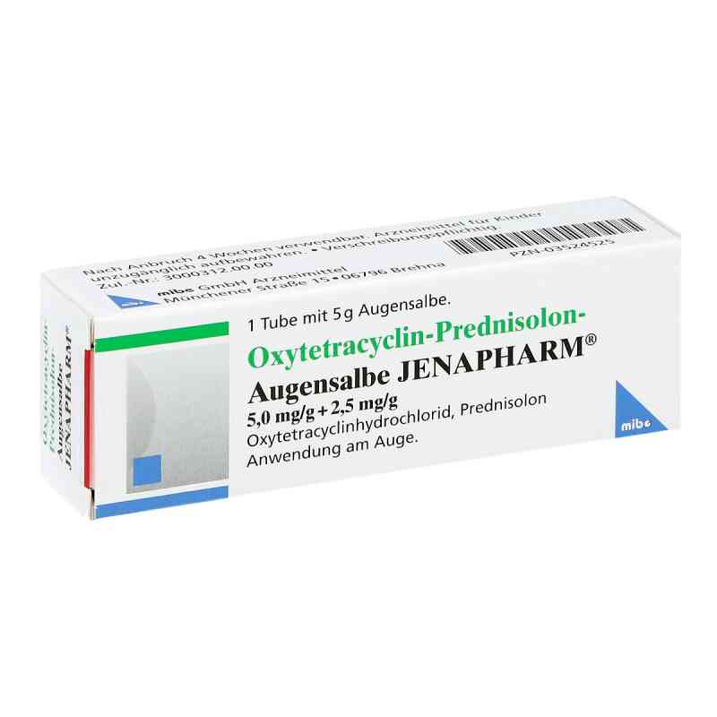 Oxytetracyclin Prednisolon Augensalbe Jenaph. 5 g von MIBE GmbH Arzneimittel PZN 03524525