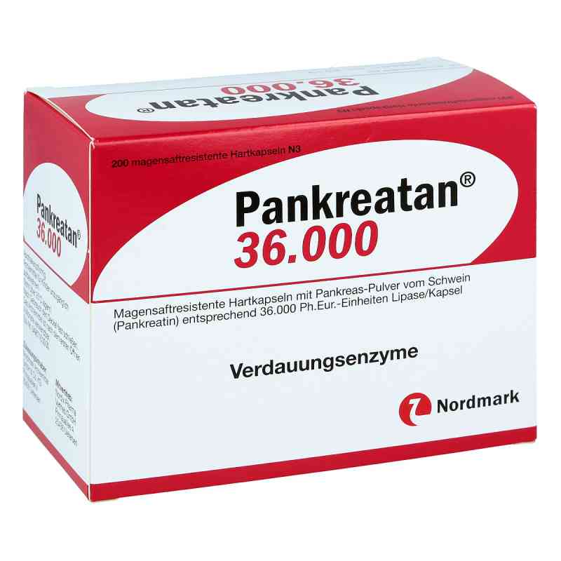 Pankreatan 36000 200 stk von NORDMARK Arzneimittel GmbH & Co. PZN 07322149