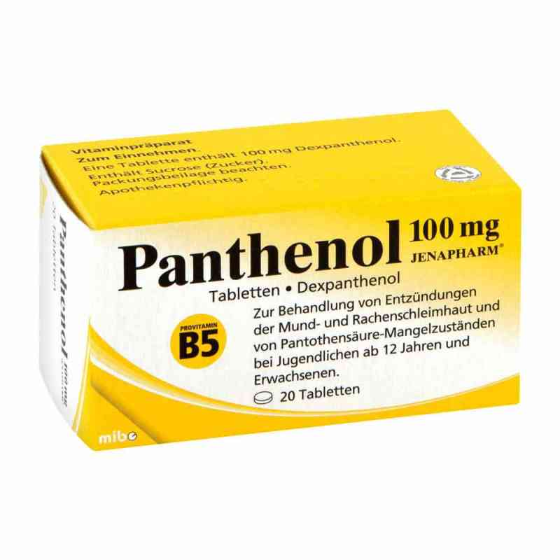 Panthenol 100 mg Jenapharm Tabletten 20 stk von MIBE GmbH Arzneimittel PZN 04020790