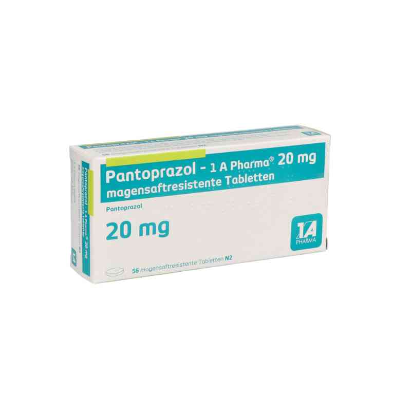 Pantoprazol-1a Pharma 20 mg magensaftresistent Tabletten 56 stk von 1 A Pharma GmbH PZN 00939295