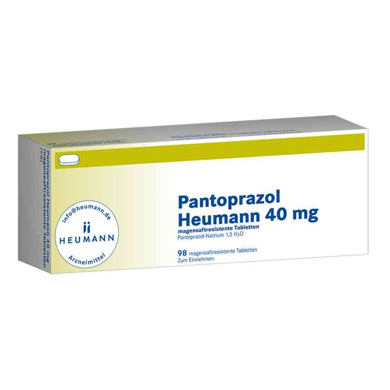 Pantoprazol Heumann 40mg 98 stk von HEUMANN PHARMA GmbH & Co. Generi PZN 09192277