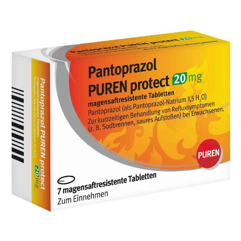 Pantoprazol Puren protect 20 mg magensaftresistent Tabletten 7 stk von PUREN Pharma GmbH & Co. KG PZN 11357337