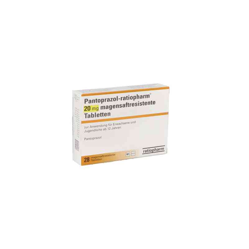 Pantoprazol-ratiopharm 20 mg magensaftresistent Tabletten 28 stk von ratiopharm GmbH PZN 01175084