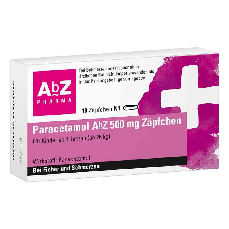 Paracetamol AbZ 500mg Zäpfchen 10 stk von AbZ Pharma GmbH PZN 02058831