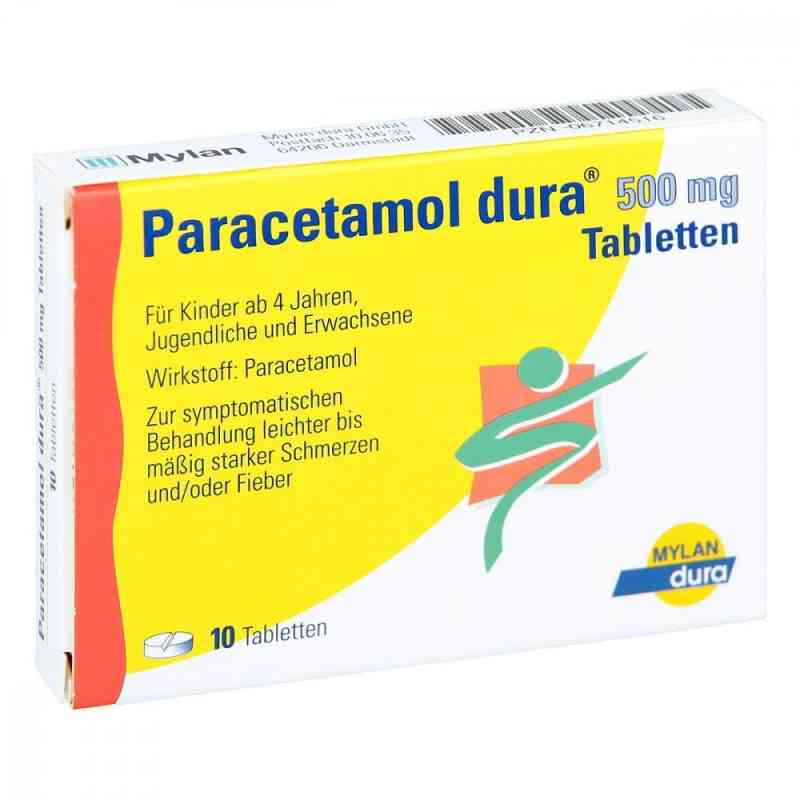 Paracetamol dura 500mg 10 stk von Viatris Healthcare GmbH PZN 06714516