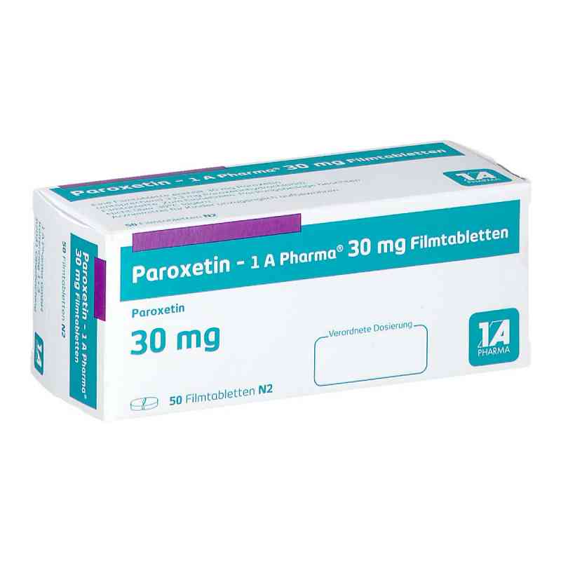 Paroxetin-1A Pharma 30mg 50 stk von 1 A Pharma GmbH PZN 03792591