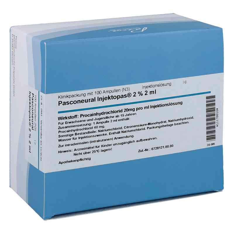 Pasconeural Injektopas 2% Ampullen 2 ml 100 stk von Pascoe pharmazeutische Präparate GmbH PZN 11170018