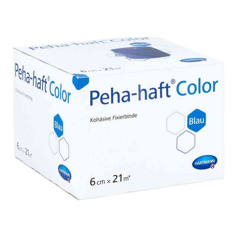 Peha-haft Color Fixierbinde latexfrei 6 Cmx21 M Blau 1 stk von PAUL HARTMANN AG PZN 17304833