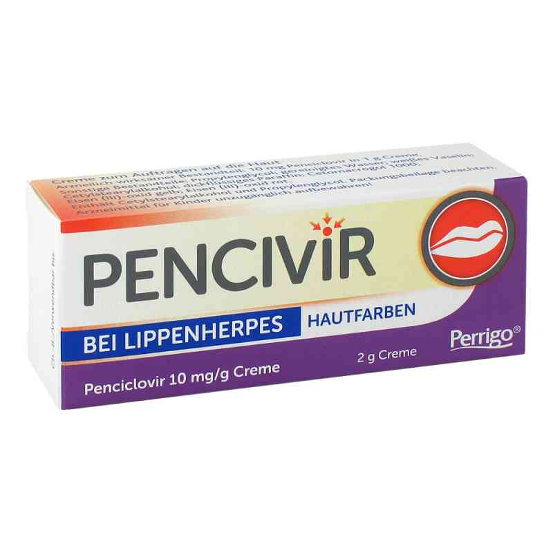 Pencivir Creme getönt hautfarben - Behandlung von Lippenherpes 2 g von Perrigo Deutschland GmbH PZN 14029757
