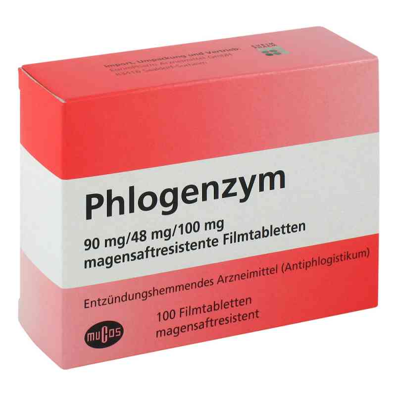 Phlogenzym Magensaftresistente Filmtabletten 100 stk von EurimPharm Arzneimittel GmbH PZN 02182548