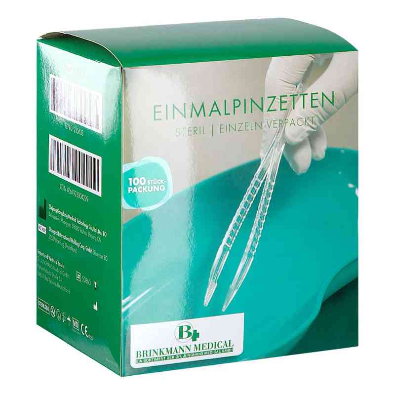 Pinzette Einmal steril 100 stk von Brinkmann Medical ein Unternehmen der Dr. Junghans PZN 01235633