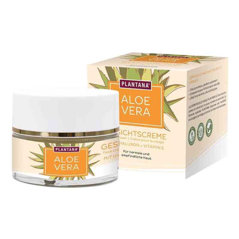 PLANTANA Aloe Vera Gesichtscreme mit Hyaluron + Vitamin E 50 ml