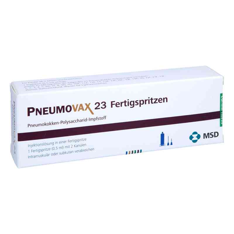 Pneumovax 23 iniecto l.i.e.fertigspr.+2 beigef.Kanülen 0.5 ml von EurimPharm Arzneimittel GmbH PZN 13588822