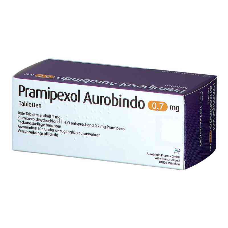 Pramipexol Aurobindo 0,7mg 100 stk von PUREN Pharma GmbH & Co. KG PZN 09780896