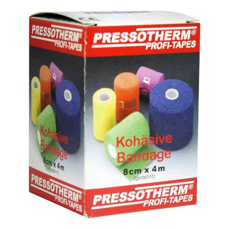 Pressotherm Kohäsive Bandage 8cmx4m grün 1 stk von ABC Apotheken-Bedarfs-Contor GmbH PZN 02002411