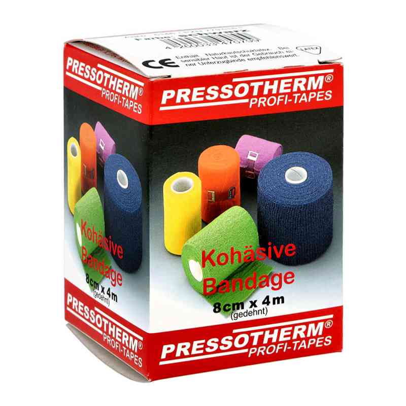 Pressotherm Kohäsive Bandage 8cmx4m schwarz 1 stk von ABC Apotheken-Bedarfs-Contor GmbH PZN 07795161