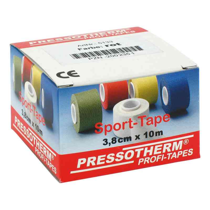 Pressotherm Sport-tape 3,8cmx10m rot 1 stk von ABC Apotheken-Bedarfs-Contor GmbH PZN 02002351