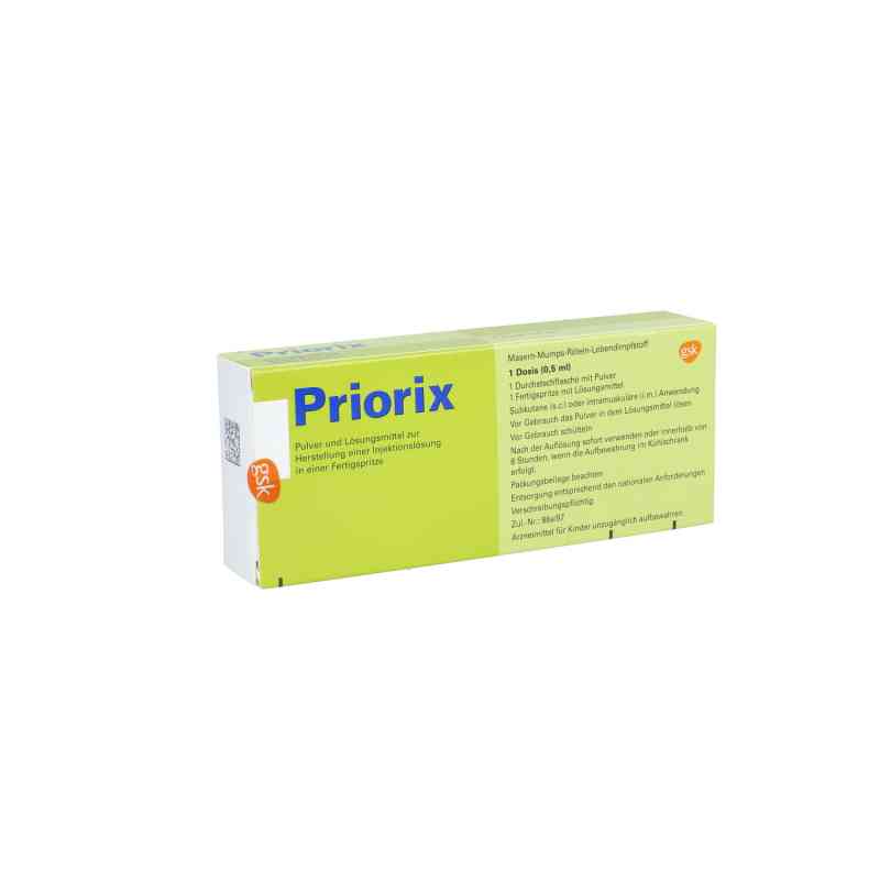 Priorix Masern Mumps Röteln 1X1 stk von GlaxoSmithKline GmbH & Co. KG PZN 08627744