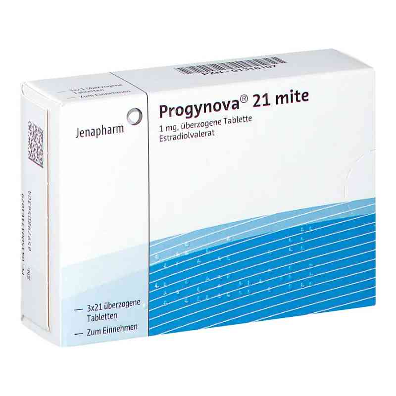 Progynova 21 mite überzogene Tabletten 3X21 stk von Jenapharm GmbH & Co.KG PZN 01316107