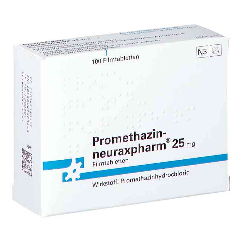 Promethazin-neuraxpharm 25mg 100 stk von neuraxpharm Arzneimittel GmbH PZN 03421908