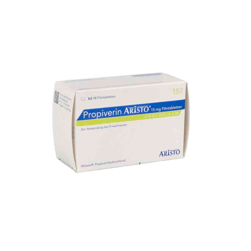 Propiverin Aristo 15 mg Filmtabletten 98 stk von Aristo Pharma GmbH PZN 07795474