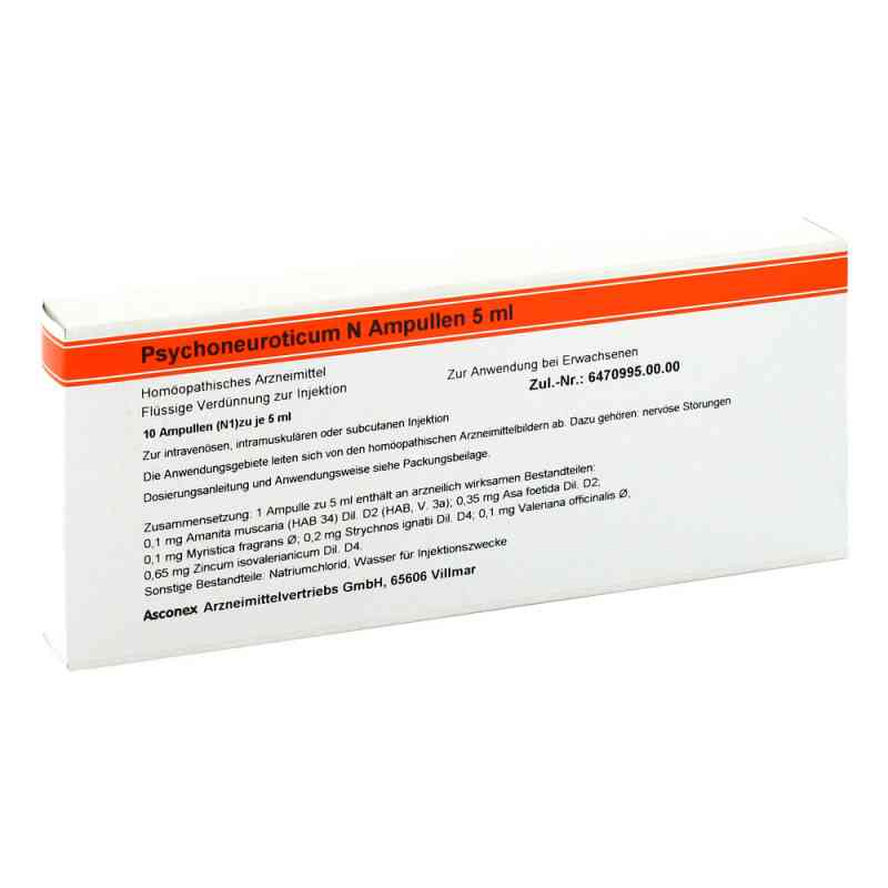 Psychoneuroticum N Ampullen 10X5 ml von medphano Arzneimittel GmbH PZN 01715451