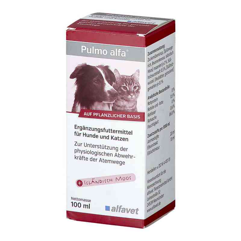 Pulmo Alfa für Hunde und Katzen 100 ml von alfavet Tierarzneimittel GmbH PZN 12522011