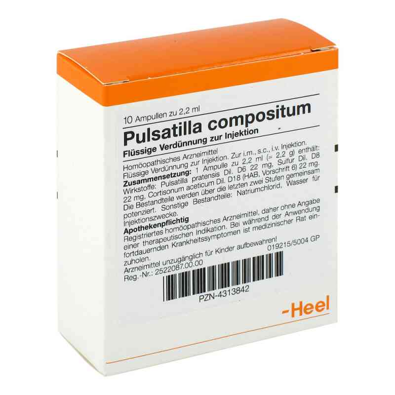 Pulsatilla Compositum Ampullen 10 stk von Biologische Heilmittel Heel GmbH PZN 04313842