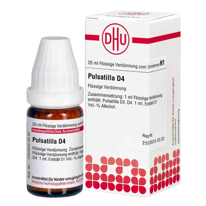 Pulsatilla D4 Dilution 20 ml von DHU-Arzneimittel GmbH & Co. KG PZN 01782772