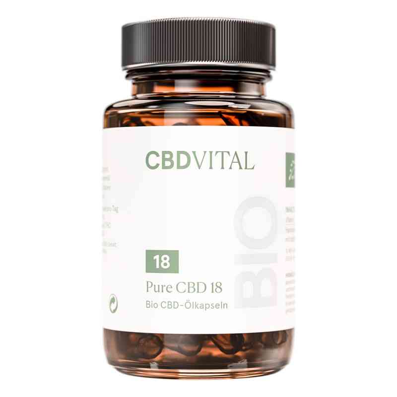 Pure CBD 18 CBD VITAL Kapseln  60 stk von Vitrasan GmbH PZN 17242368