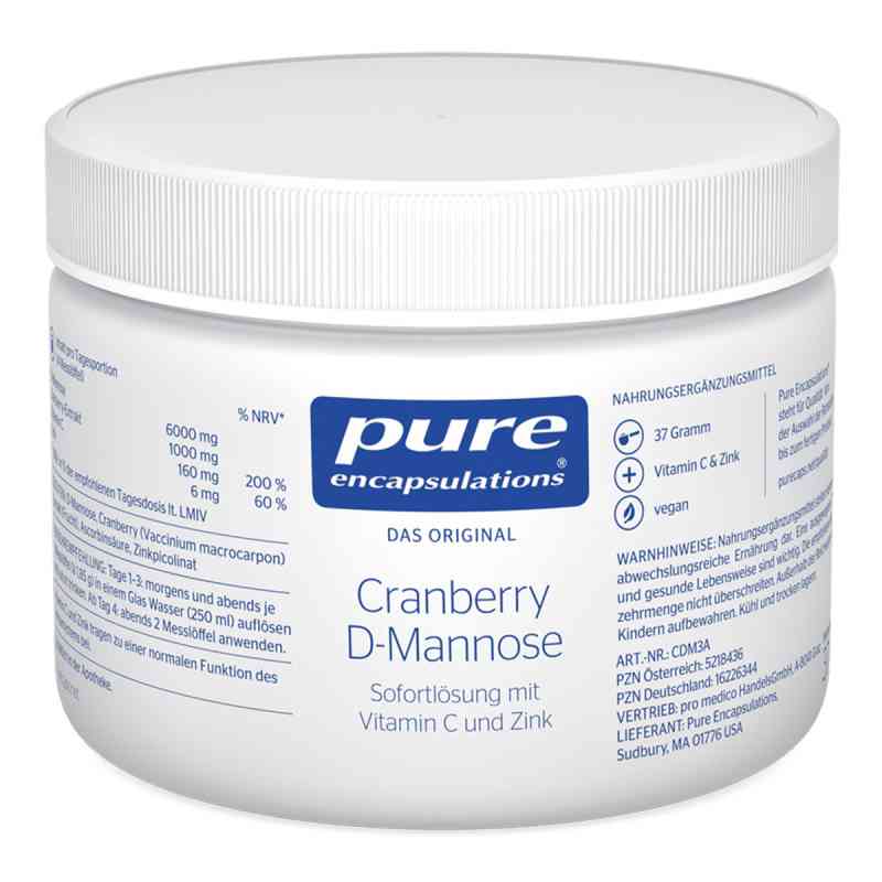 Pure Encapsulations Cranberry D-Mannose Pulver 37 g von pro medico GmbH PZN 16226344