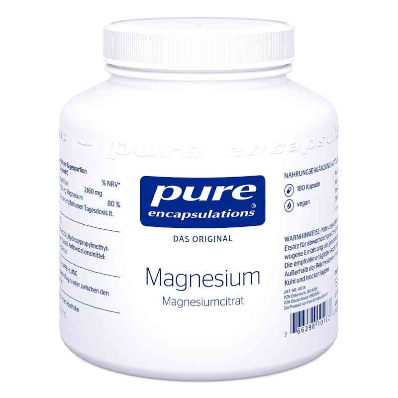 Pure Encapsulations Magnesium Magn.citrat Kapseln 180 stk von Pure Encapsulations LLC. PZN 05132634