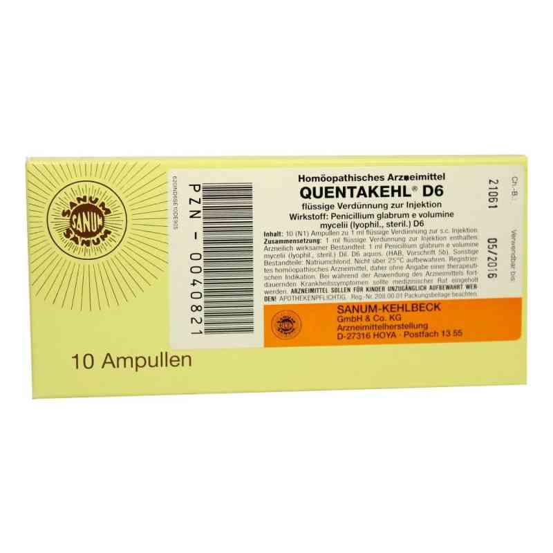 Quentakehl D6 Ampullen 10X1 ml von SANUM-KEHLBECK GmbH & Co. KG PZN 00040821