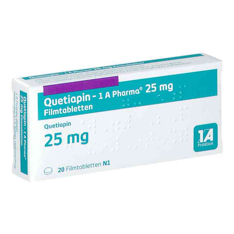 Quetiapin-1A Pharma 25mg 20 stk von 1 A Pharma GmbH PZN 09494529