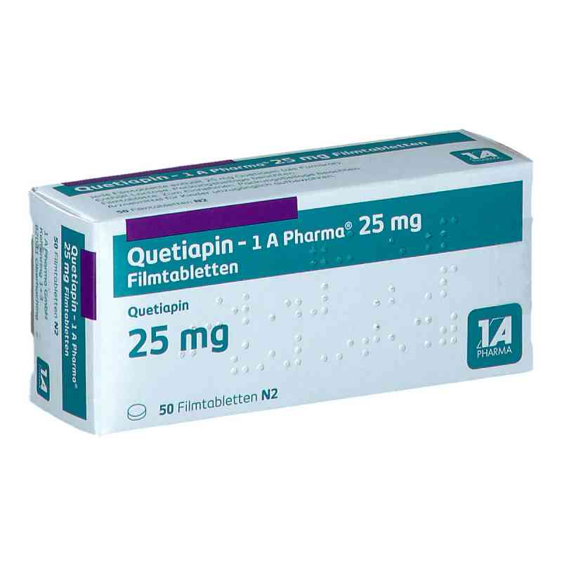 Quetiapin-1A Pharma 25mg 50 stk von 1 A Pharma GmbH PZN 09494535