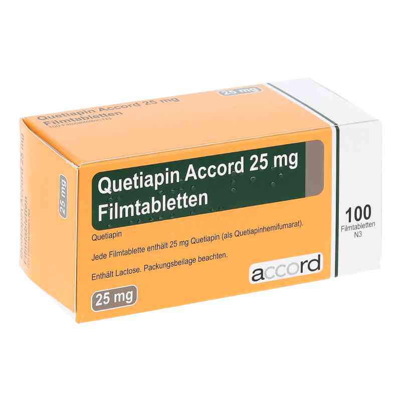 Quetiapin Accord 25 mg Filmtabletten 100 stk von Accord Healthcare GmbH PZN 13722775