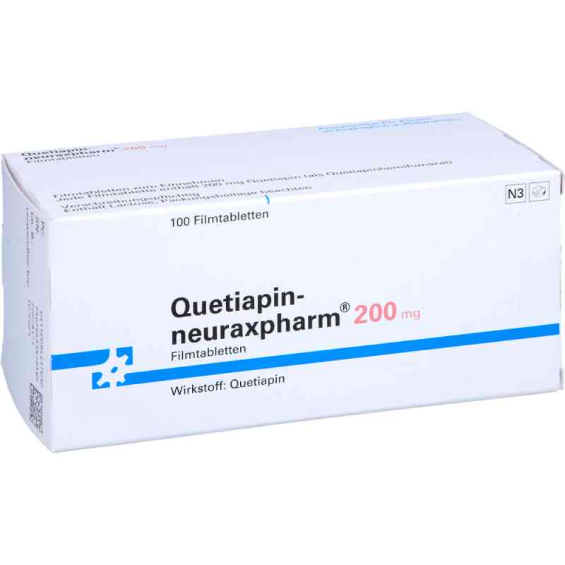 Quetiapin-neuraxpharm 200mg 100 stk von neuraxpharm Arzneimittel GmbH PZN 09445703