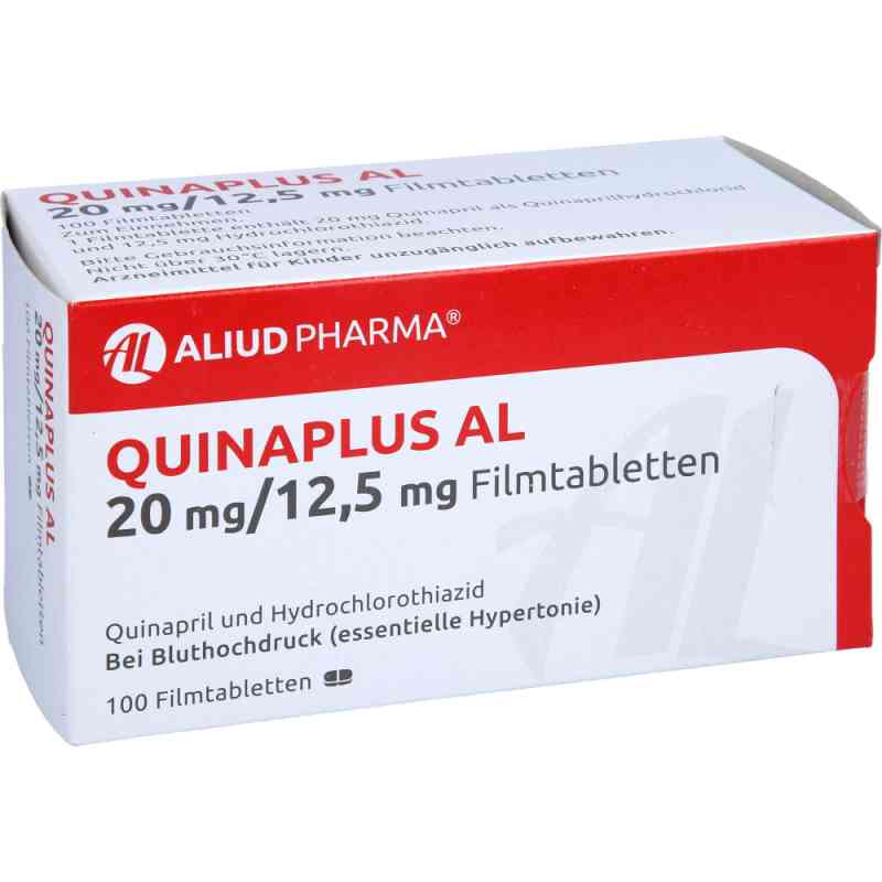 Quinaplus Al 20 mg/12,5 mg Filmtabletten 100 stk von ALIUD Pharma GmbH PZN 00715035