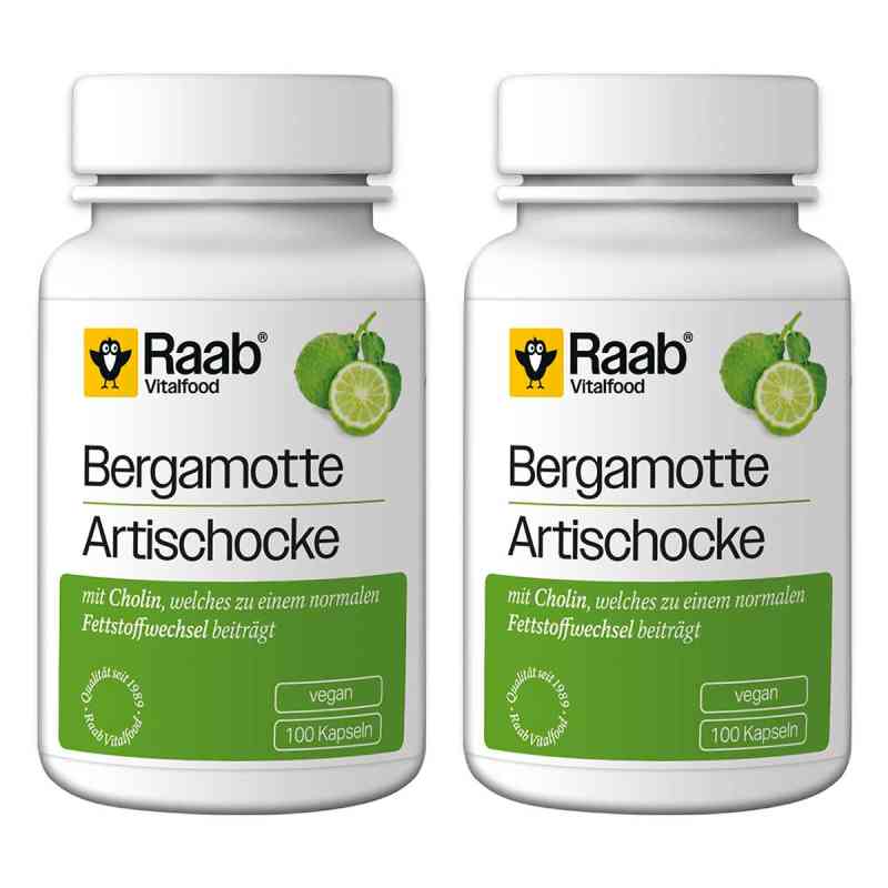 Raab Vitalfood Bergamotte-Artischocke Kapseln 2x100 stk von Raab Vitalfood GmbH PZN 08104665