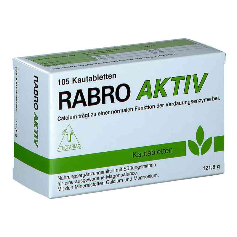Rabro Aktiv Kautabletten 105 stk von Teofarma s.r.l. PZN 12366829