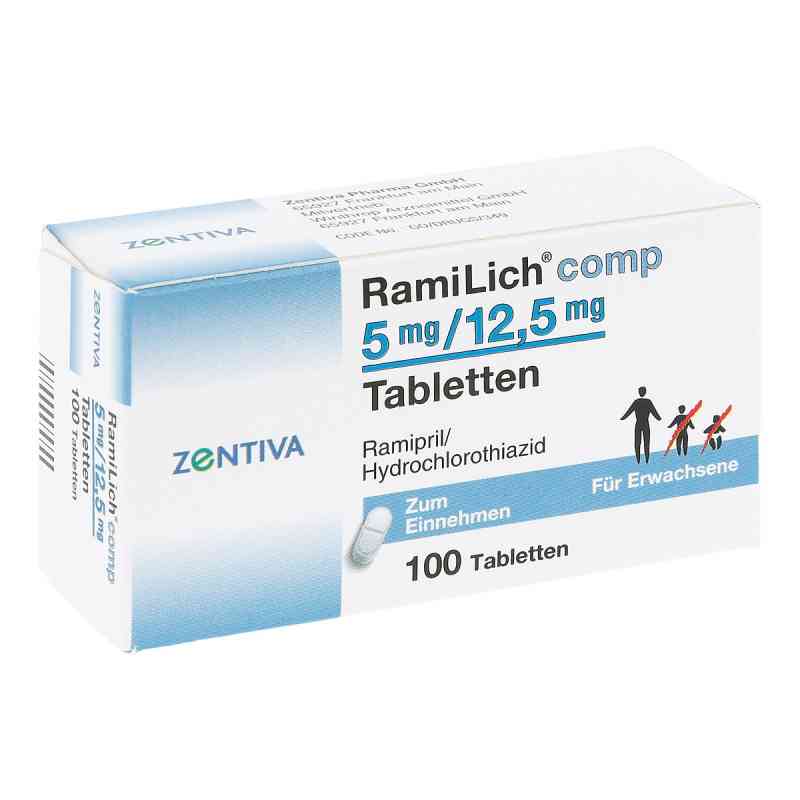 Ramilich comp 5 mg/12,5 mg Tabletten 100 stk von Zentiva Pharma GmbH PZN 10986930