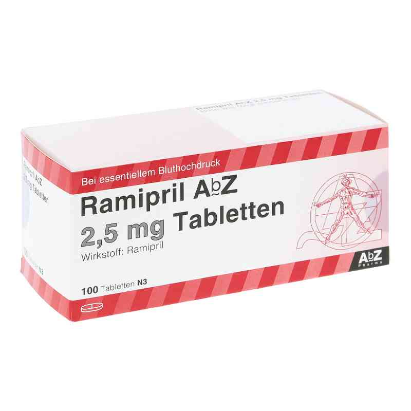 Ramipril AbZ 2,5mg 100 stk von AbZ Pharma GmbH PZN 01755611