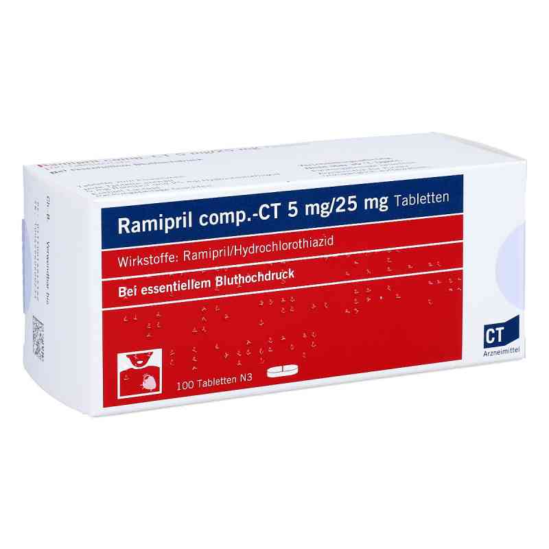 Ramipril comp-CT 5 mg/25 mg Tabletten 100 stk von AbZ Pharma GmbH PZN 01694536