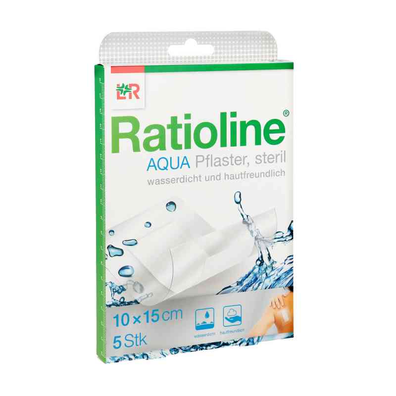Ratioline aqua Duschpflaster Plus 10x15 cm steril 5 stk von Lohmann & Rauscher GmbH & Co.KG PZN 09508214