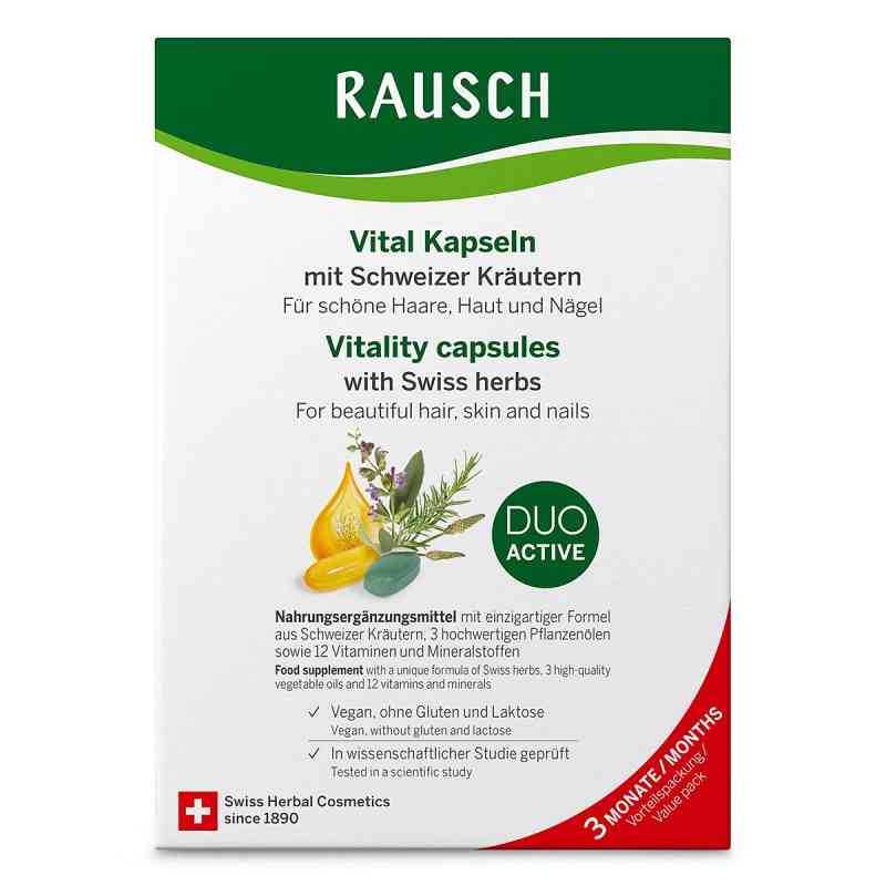 Rausch Vital Kapseln M.schweizer Kräuter 3 Monate 3X30X2 stk von RAUSCH (Deutschland) GmbH PZN 19508126
