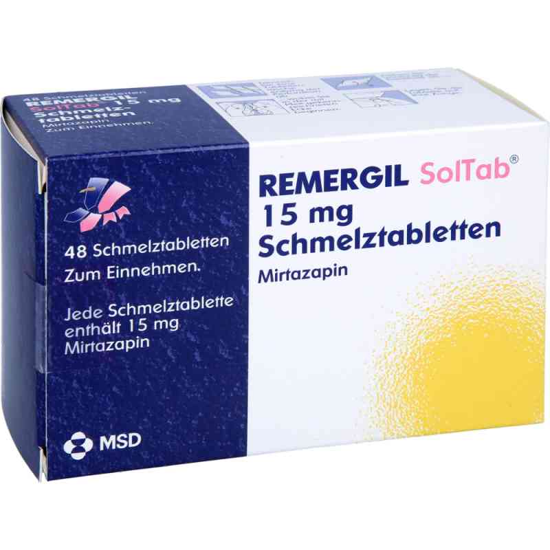 REMERGIL SolTab 15mg 48 stk von Organon Healthcare GmbH PZN 02430259